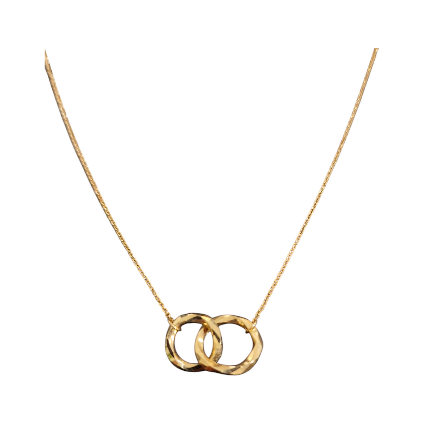 LINKED RING NECKLACE